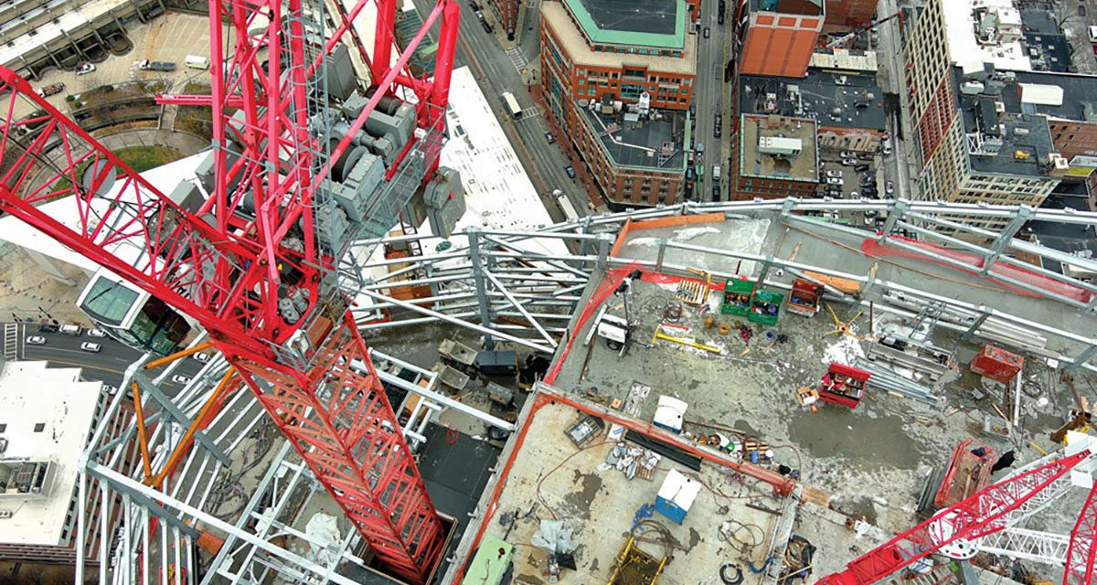 Boston Tower Fast-tracked with Tower Cranes